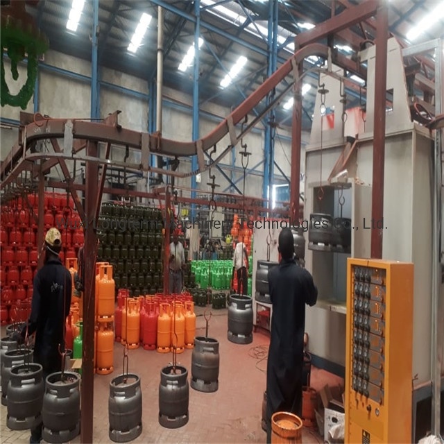 High Quality Dust-Free LPG Gas Cylinder Powder Coating Line, Spray Paint Booth/