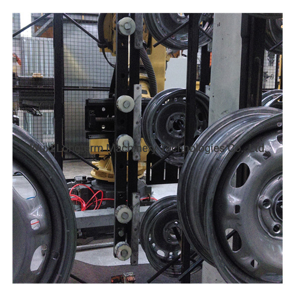Environmental Protection Space-Saving Layouts Powder Coating Line / Powder Poat Booth for Wheel Rim#