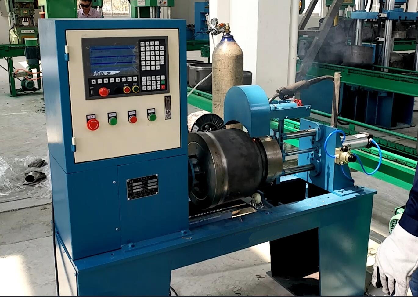 Semi-Automatic LPG Cylinder Gas Cylinder Skirt Welding Machine