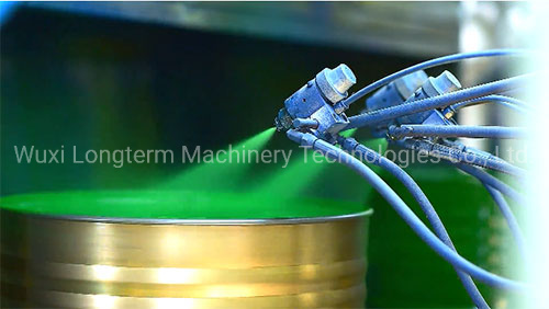 High Quality Steel Drum Oil Barrel Spray Painting Booth, Chinese OEM Design Bitumen Drum Painting Line!