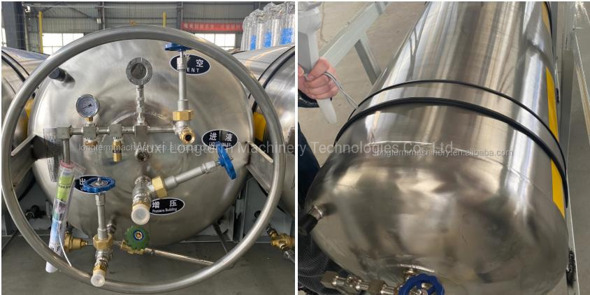 Cylindrical Stainless Steel 175/195/230 Liter Liquid Nitrogen Dewar, Welded Insulated Cryogenic Liquid Cylinder at an Affordable Price~
