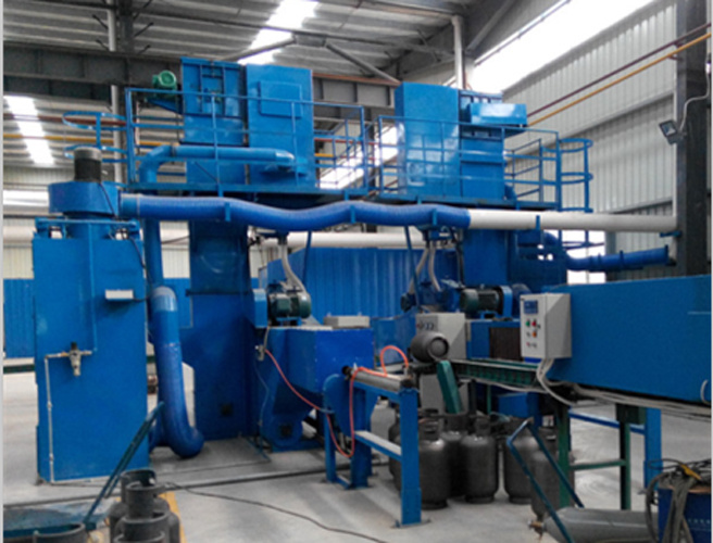 Automatic LPG Gas Cylinder Shot Blasting Machine, Sandblasting Equipment