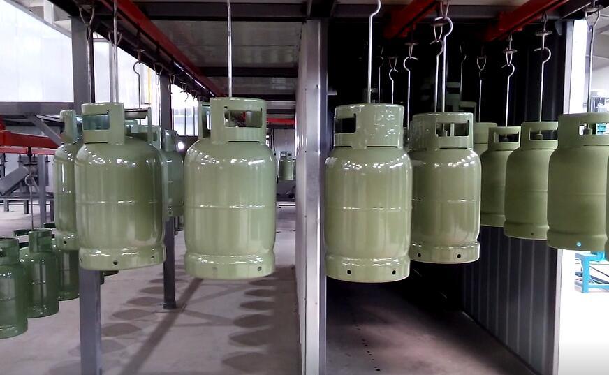 Hanging Chain Type LPG Cylinder Powder Coating Machine