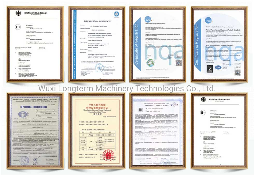 28L 40L 55L CNG Seamless Cylinders Tank Diameter 325 279 232mm Without Valve in Peru Market^