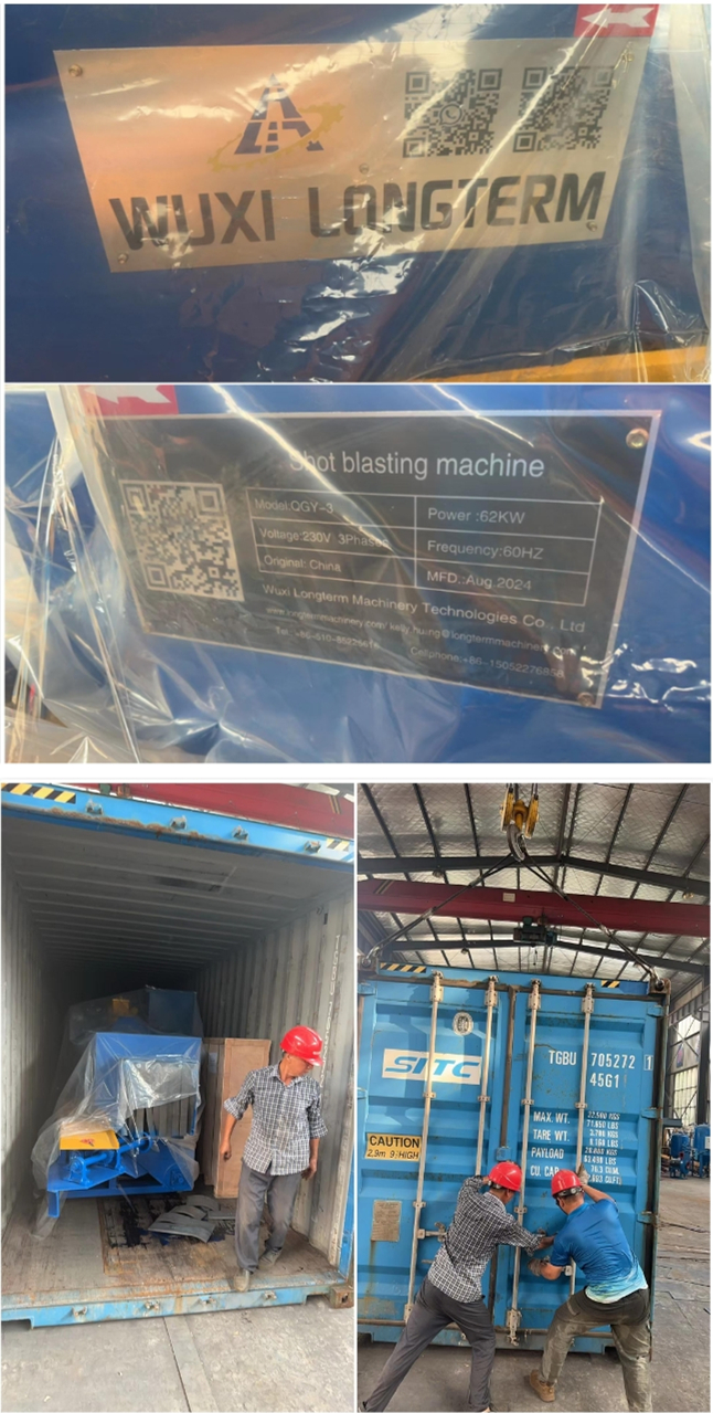 LPG Cylinder shot blasting machine shipment