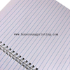 Soft cover double spiral notebook 8mm single line assorted designs with bright lamination