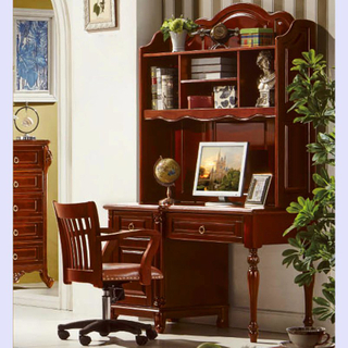 Computer Desk with Leather Sofa Chair for Home Office Furniture