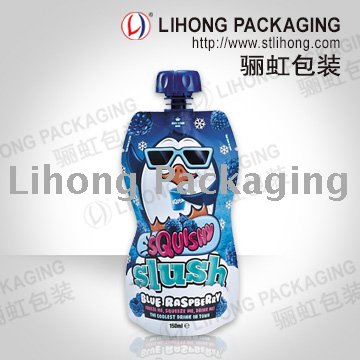 Anti-Choke Screw Cap Beverage Stand Up Pouch For Puree Juice