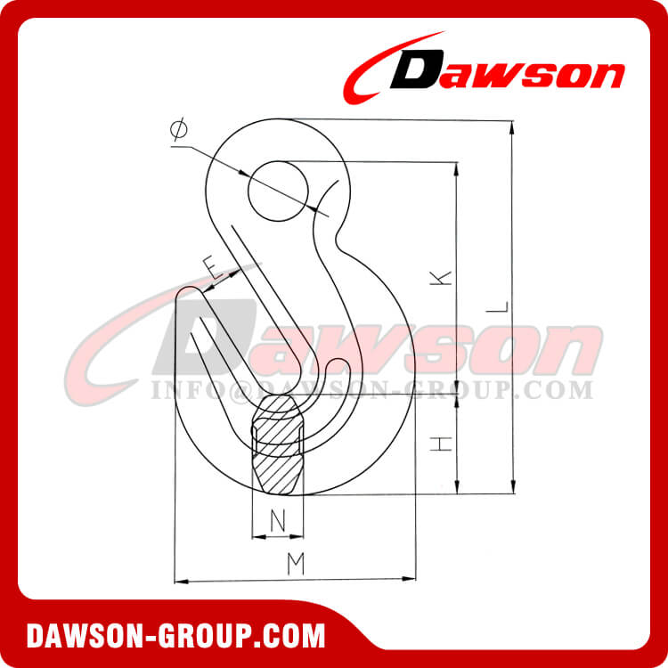 Gancho de agarre con ojo forjado DS125 G70 - Dawson Group Ltd. - Fabricante, proveedor de China, F&aacute;brica