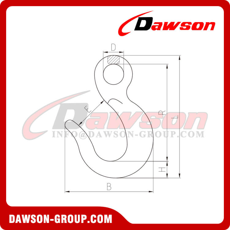 DS502 鍛造合金鋼大開口アイフック - Dawson Group Ltd. - 中国メーカー、サプライヤー