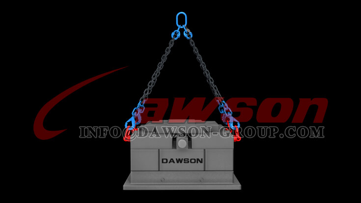 Aplicaci&oacute;n del gancho autoblocante giratorio especial forjado Dawson Grado 100 con pestillo de agarre para eslingas de cadena - F&aacute;brica de China