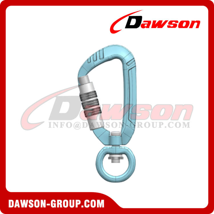 Ganchos a presión de mosquetón 7075 de aleación de aluminio DS7803D1TN