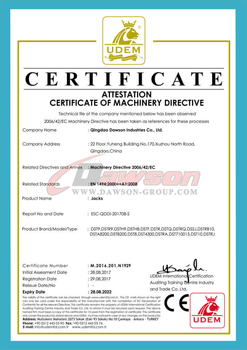 Certificado CE de gatos - Dawson Group Ltd. - Fabricante, proveedor y f&aacute;brica de China