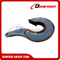 Gancho J-Chaser de ferro fundido marinho / Forjadura de pintura betuminosa em preto J-Hook