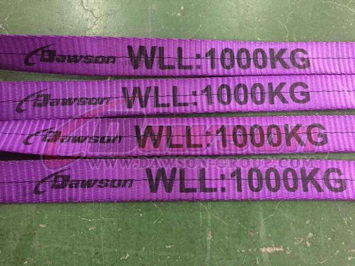 WLL 1 トン ポリエステル ウェビング スリング - リフティング スリング - Dawson Group Ltd. - 中国工場