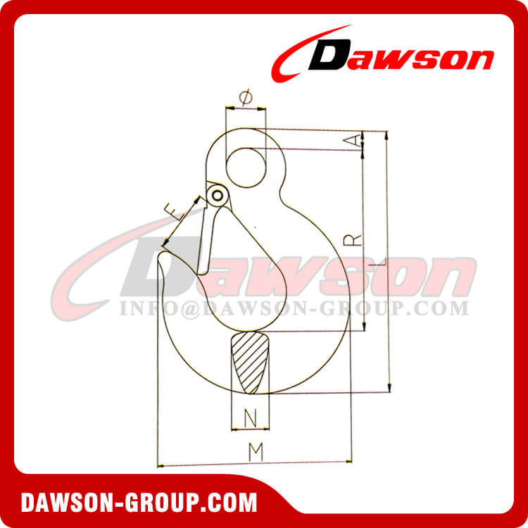DS128 G70 G43 Gancho deslizante con ojo - Dawson Group Ltd. - Fabricante, proveedor de China, F&aacute;brica