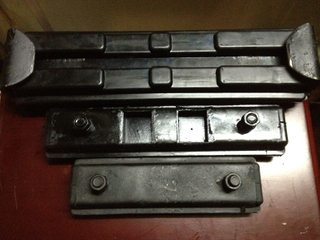 Rubber track shoe pad