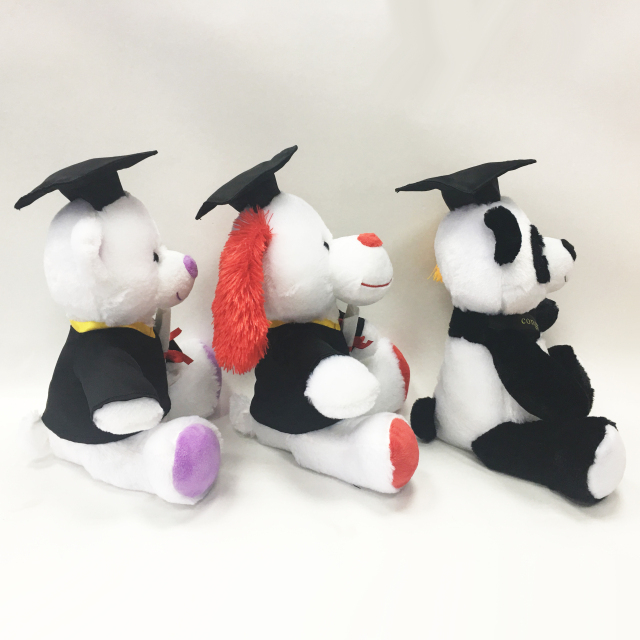 Stuffed Graduation Animal Teddy Bears Dog And Panda Plush