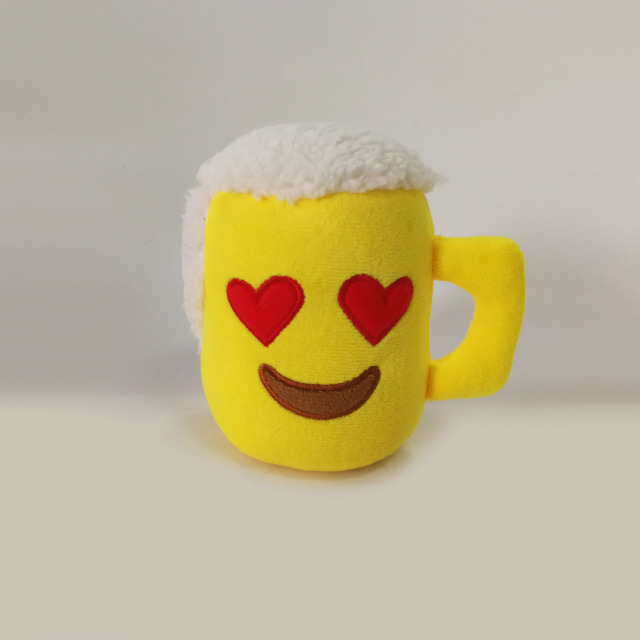 Funny Cute Emoji Small Cup Plush Toy for Gift Decoration