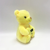 Romantic Yellow Soft Plush Teddy Bear Gift with Heart