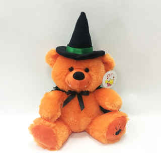 Custom Halloween Baby Gift Plush Orange Teddy Bear