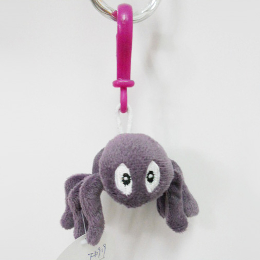 Custom Soft Plush Spider Toy Keychain