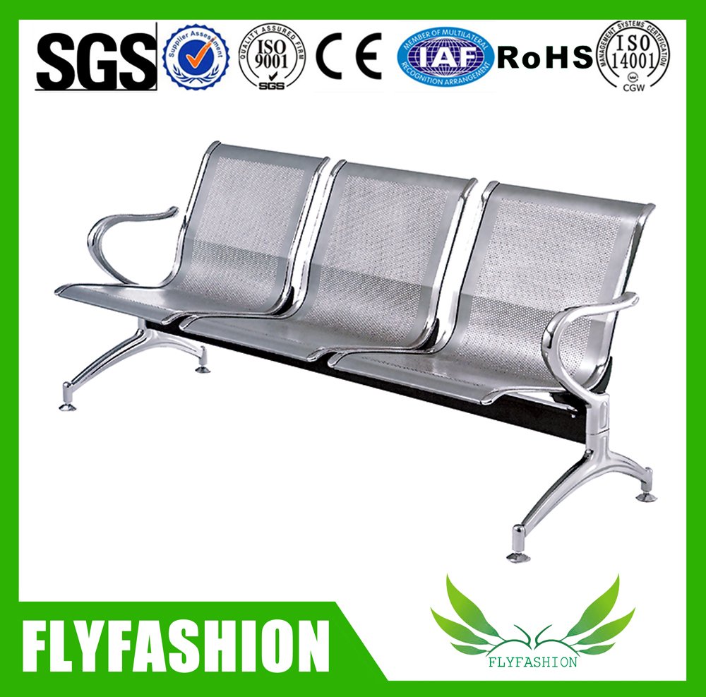 Comfortable Hospital Airport 3-Seaters Leather Waiting Chair