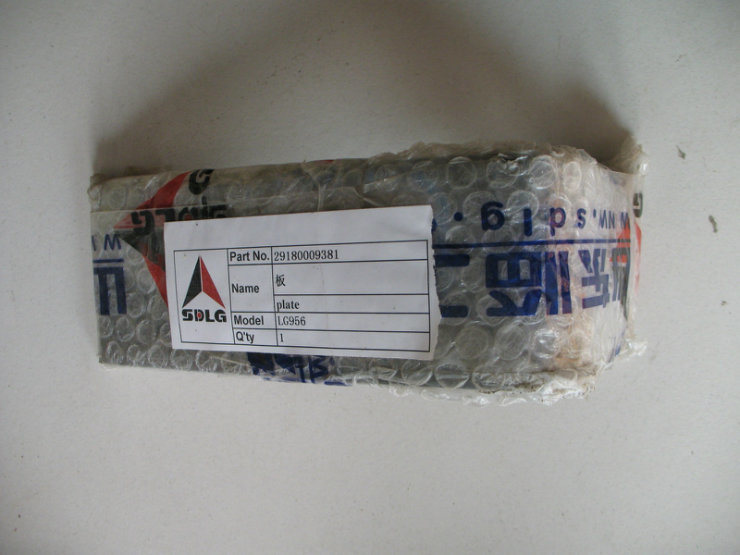 Sdlg LG956 LG958 L968 Wheel Loader Parts Plate 29180009381