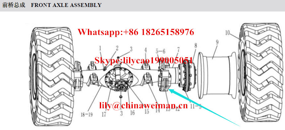 Sdlg LG933L LG936L LG938L LG956L LG958L LG968 Wheel Loader Parts Brake Caliper/Disk Brake 4120001739