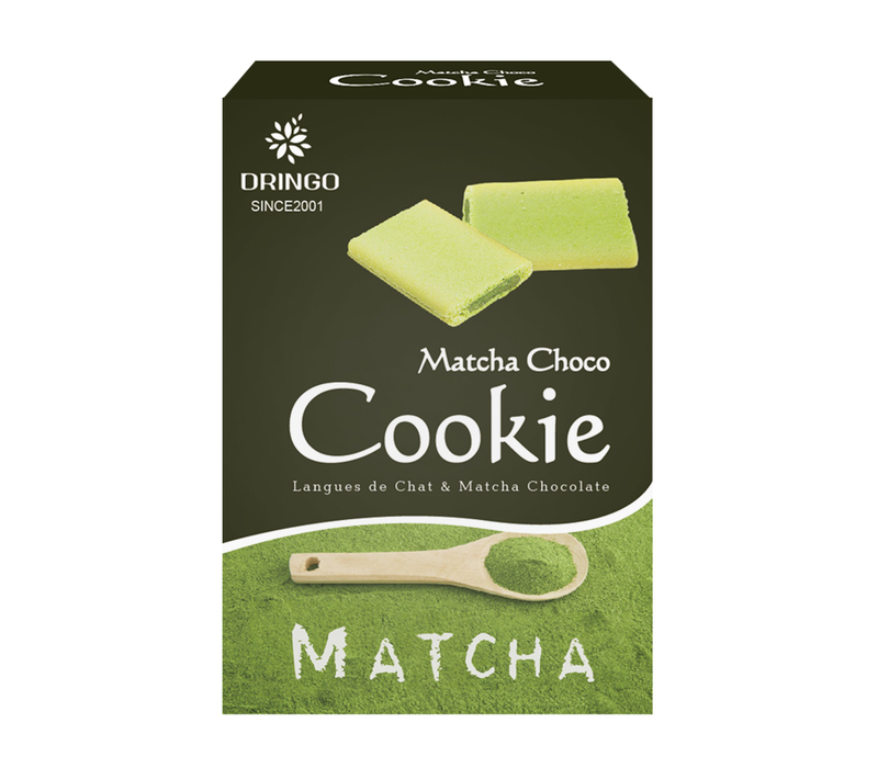 Matcha Chocolate Cookie Langue de Chat & Match Chocolate