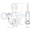 Vertical Lifting Clamp, Item Code: 122### (Capacity: 1000-5000 kg)