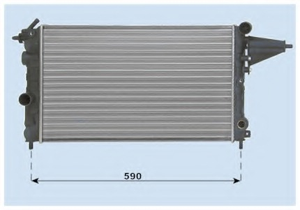 Radiator for OPEL