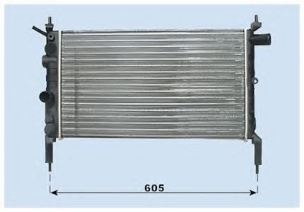 Radiator for OPEL