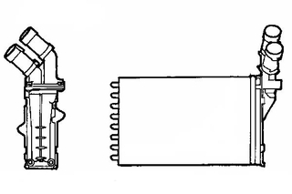 Radiator for PEUGEOT