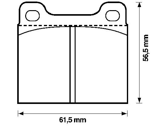 Brake pad for MERCEDES BENZ