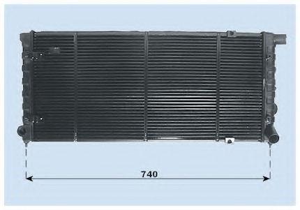 Radiator for audi