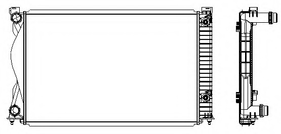 Radiator for audi