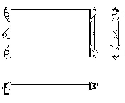 Radiator for audi