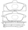 Brake pad for CITROEN