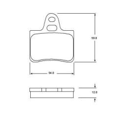 Brake pad for CITROEN