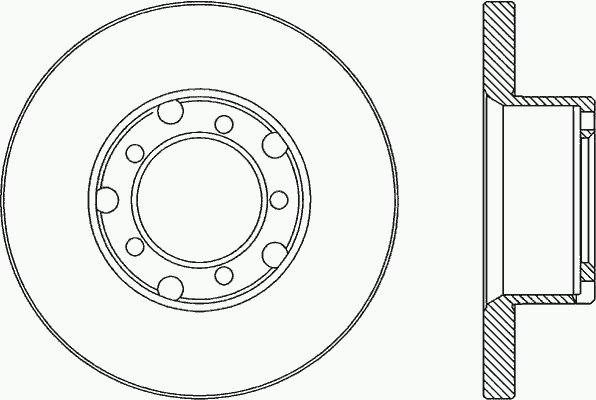 Brake disc for MERCEDES BENZ