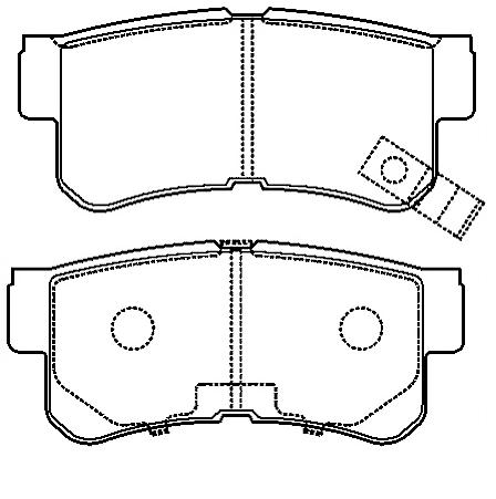 Brake pad for HYUNDAY