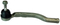 Tie rod end for RENAULT