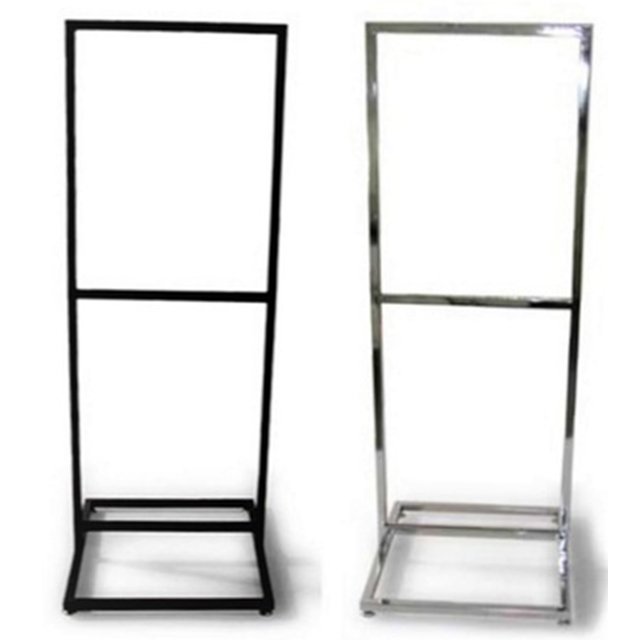 22 x 28 Poster Stand Double Sided, 2-Tiered Display - Black