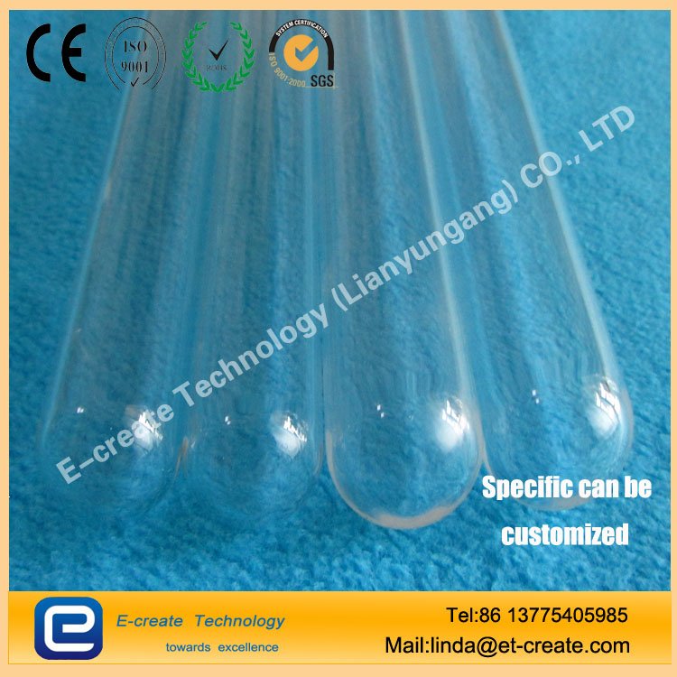 Quartz tube for drinking fountains