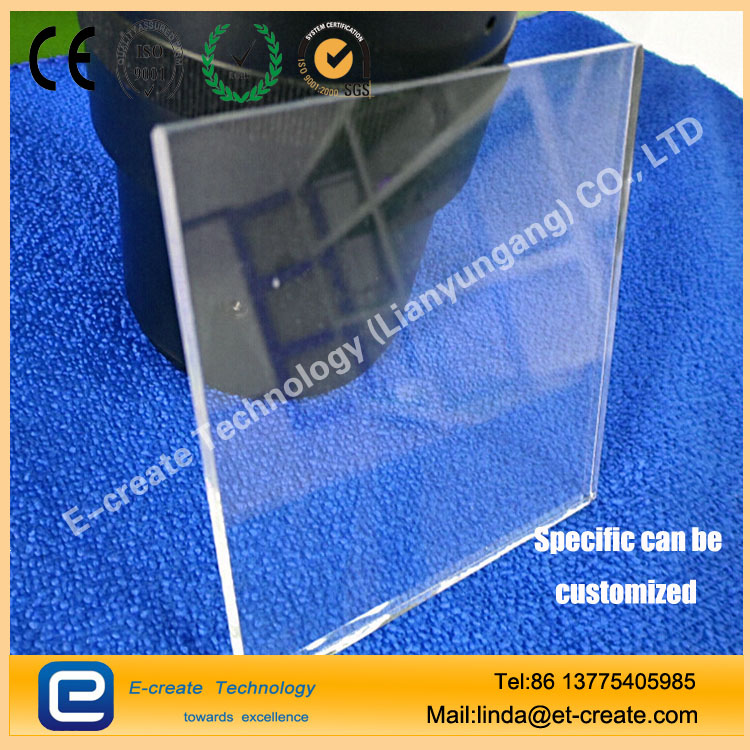 High transmittance UV quartz window / coated substrate / UV sterilization quartz instrument