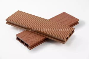 Planches en plastique en bois de plancher d'&eacute;tage de Decking de WPC directement d'usine