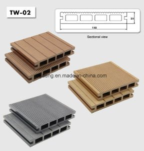 Panneau d&eacute;coratif ext&eacute;rieur de Decking du mur WPC de WPC