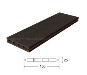 Decking compos&eacute; en plastique en bois de fibre de panneaux solides en bois du PE WPC