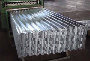 T&ocirc;le d'acier galvanis&eacute;e de plaque m&eacute;tallique enduite de zinc ondul&eacute; pour le toit et le mur